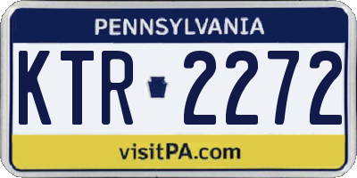 PA license plate KTR2272