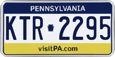 PA license plate KTR2295