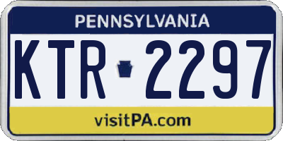 PA license plate KTR2297
