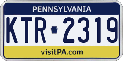 PA license plate KTR2319