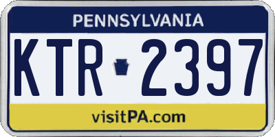 PA license plate KTR2397