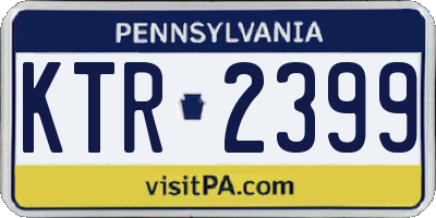 PA license plate KTR2399