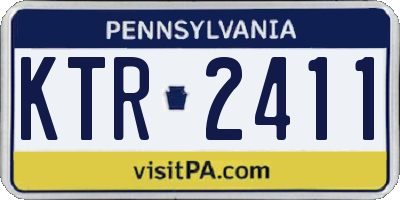PA license plate KTR2411