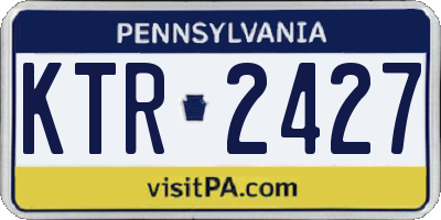 PA license plate KTR2427