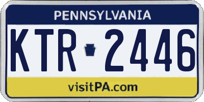 PA license plate KTR2446