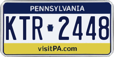 PA license plate KTR2448