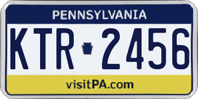 PA license plate KTR2456