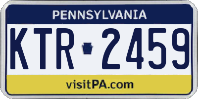 PA license plate KTR2459