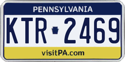 PA license plate KTR2469