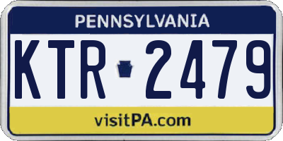 PA license plate KTR2479