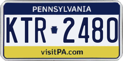 PA license plate KTR2480
