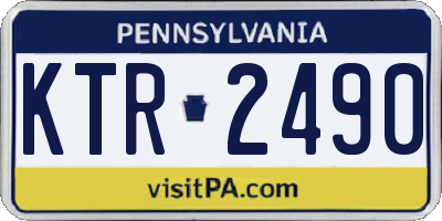 PA license plate KTR2490