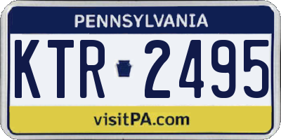 PA license plate KTR2495