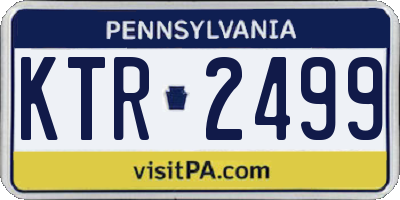 PA license plate KTR2499