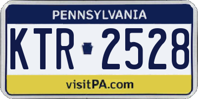 PA license plate KTR2528