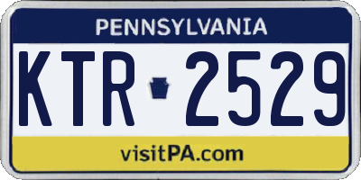 PA license plate KTR2529