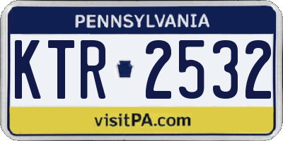 PA license plate KTR2532