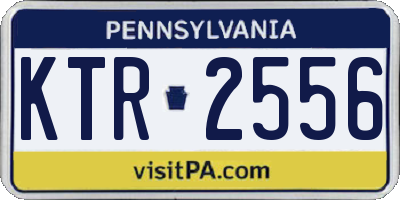 PA license plate KTR2556