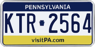 PA license plate KTR2564