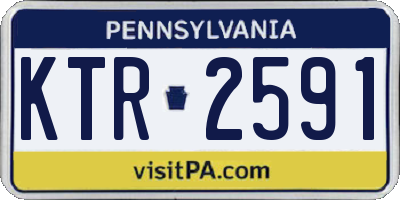 PA license plate KTR2591