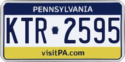 PA license plate KTR2595