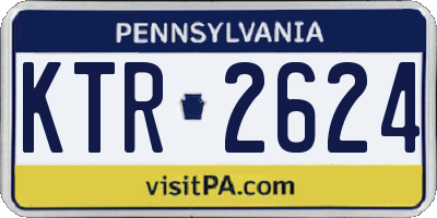 PA license plate KTR2624