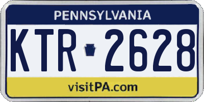PA license plate KTR2628