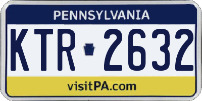 PA license plate KTR2632