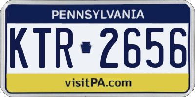 PA license plate KTR2656