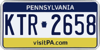 PA license plate KTR2658