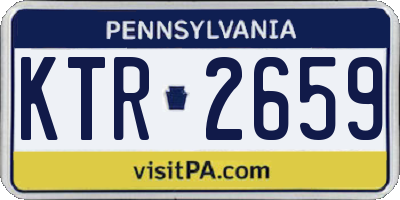 PA license plate KTR2659