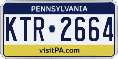 PA license plate KTR2664