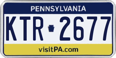 PA license plate KTR2677