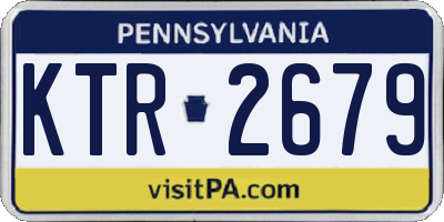 PA license plate KTR2679