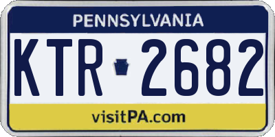 PA license plate KTR2682