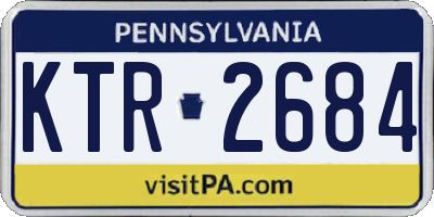 PA license plate KTR2684