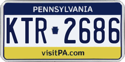 PA license plate KTR2686