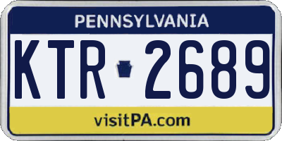 PA license plate KTR2689