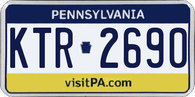 PA license plate KTR2690