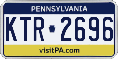 PA license plate KTR2696