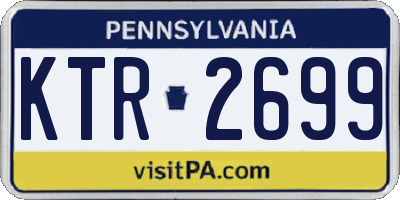 PA license plate KTR2699