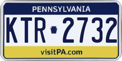 PA license plate KTR2732