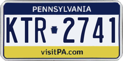 PA license plate KTR2741