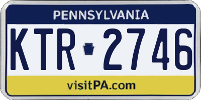 PA license plate KTR2746