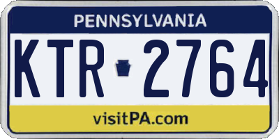 PA license plate KTR2764