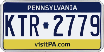 PA license plate KTR2779