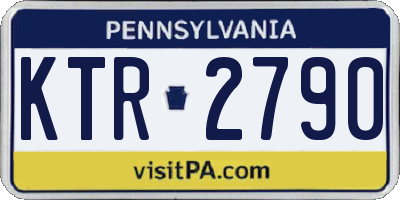 PA license plate KTR2790