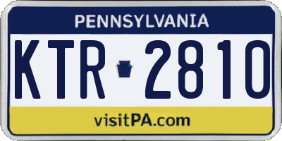 PA license plate KTR2810