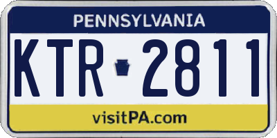 PA license plate KTR2811