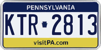 PA license plate KTR2813